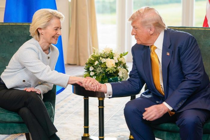 von der Leyen und Trump